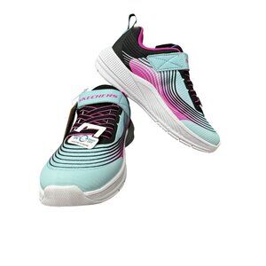 Skechers Microspec Advance Kids Adaptive Closure Machine Washable Aqua/Purple